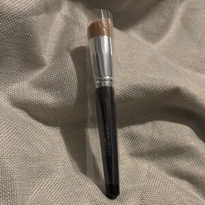 Laura Geller Black and Silver Makeup Brush with Brown Bristles